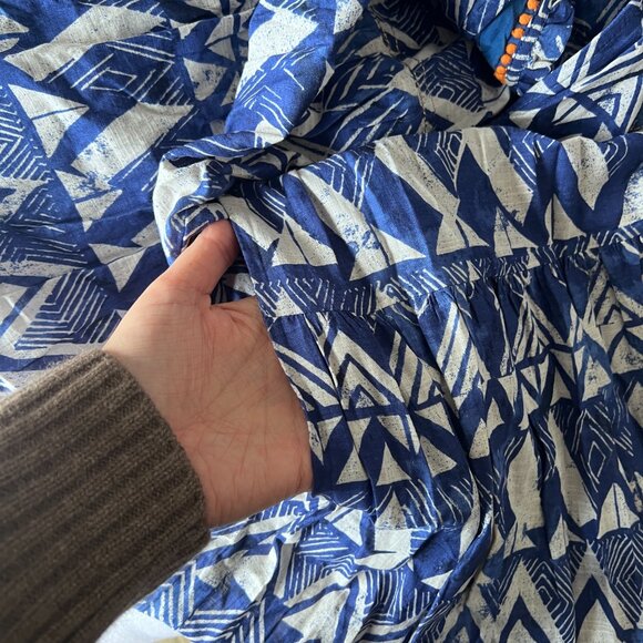 NWOT Anthropologie Tiered Abstract Maxi Dress - Picture 5 of 9